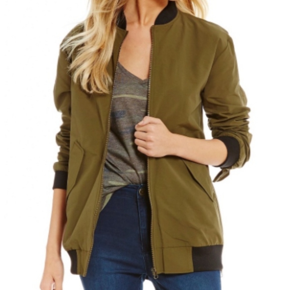 GB Gianni Bini Ruffled Bomber Jacket - Picture 3 of 7